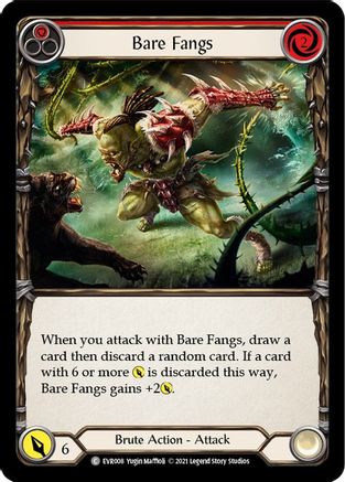 Bare Fangs (Red) (EVR008) 1st Edition - Everfest