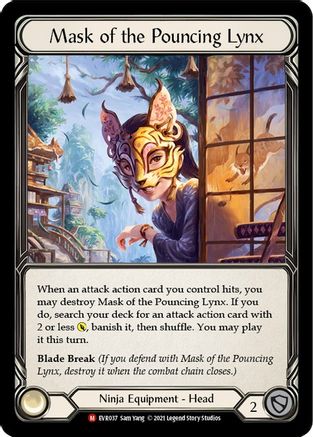 Mask of the Pouncing Lynx (EVR037) 1st Edition - Everfest