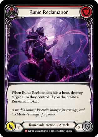 Runic Reclamation (EVR104) 1st Edition Rainbow Foil - Everfest