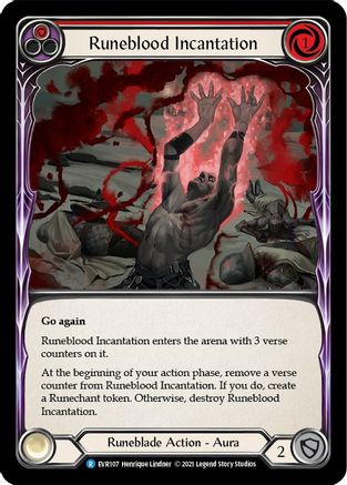 Runeblood Incantation (Red) (EVR107) 1st Edition - Everfest