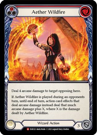 Aether Wildfire (EVR123) 1st Edition Rainbow Foil - Everfest