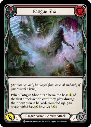 Fatigue Shot (Red) (EVR094) 1st Edition Rainbow Foil - Everfest