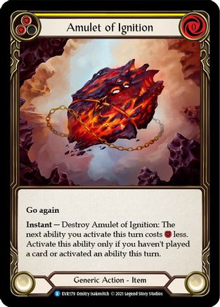 Amulet of Ignition 1st Edition Cold Foil (EVR179) - Everfest | Silver Goblin