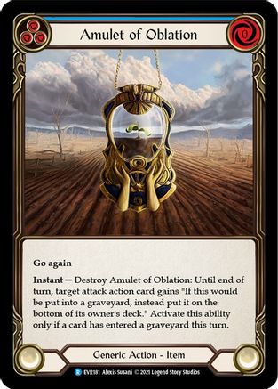 Amulet of Oblation (EVR181) 1st Edition Cold Foil - Everfest