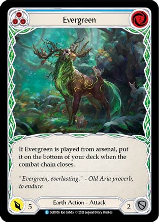 Evergreen (Blue) (OLD026)  - Blitz Deck: Tales of Aria - Oldhim