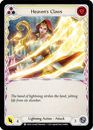 Heaven's Claws (Yellow) (LXI019)  - Blitz Deck: Tales of Aria - Lexi