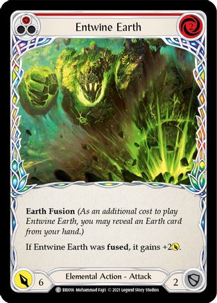 Entwine Earth (Red) (BRI016)  - Blitz Deck: Tales of Aria - Briar