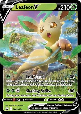 Leafeon V (SWSH194) [Sword & Shield: Black Star Promos] | Silver Goblin