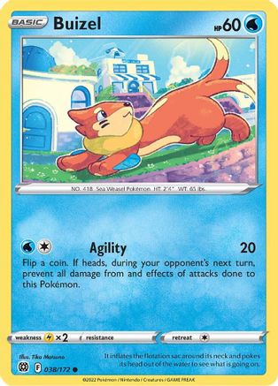 Buizel (038/172) [Sword & Shield: Brilliant Stars] | Silver Goblin