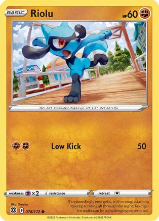 Riolu (078/172) [Sword & Shield: Brilliant Stars] | Silver Goblin