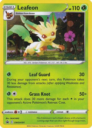 Leafeon (SWSH191) [Sword & Shield: Black Star Promos] | Silver Goblin