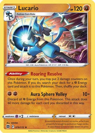 Lucario - 079/172 79 - Deck Exclusives | Silver Goblin