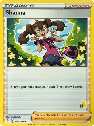 Shauna (240/264) (Pikachu Stamp #59) [Battle Academy 2022] | Silver Goblin