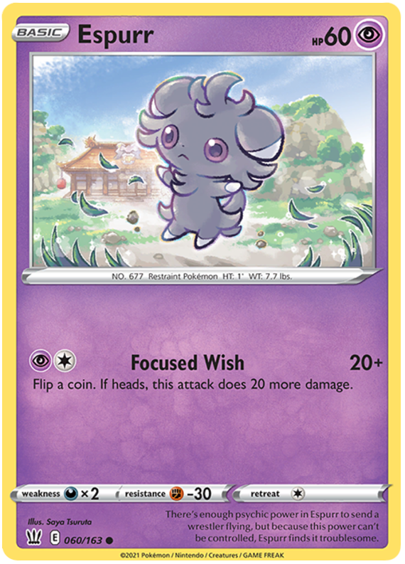 Espurr (060/163) [Sword & Shield: Battle Styles] | Silver Goblin