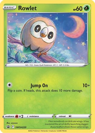 Rowlet (SWSH220) [Sword & Shield: Black Star Promos] | Silver Goblin