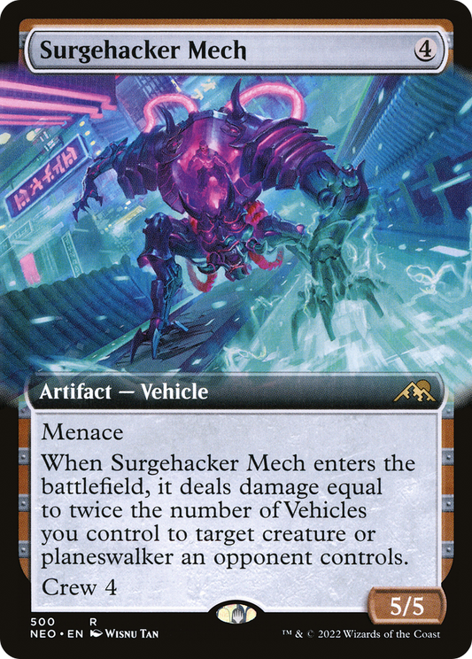 Surgehacker Mech (Extended Art) [Kamigawa: Neon Dynasty]