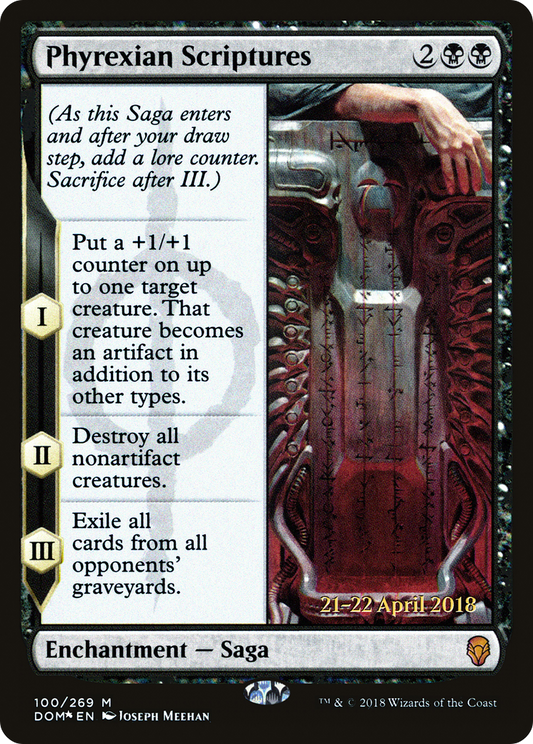 Phyrexian Scriptures [Dominaria Prerelease Promos]