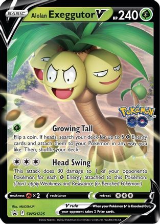 Alolan Exeggutor V - SWSH225 (SWSH225) Holofoil - SWSH Sword & Shield Promo Cards