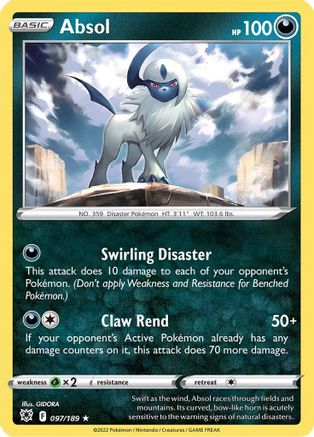 Absol (097/189) [Sword & Shield: Astral Radiance] Reverse Holofoil