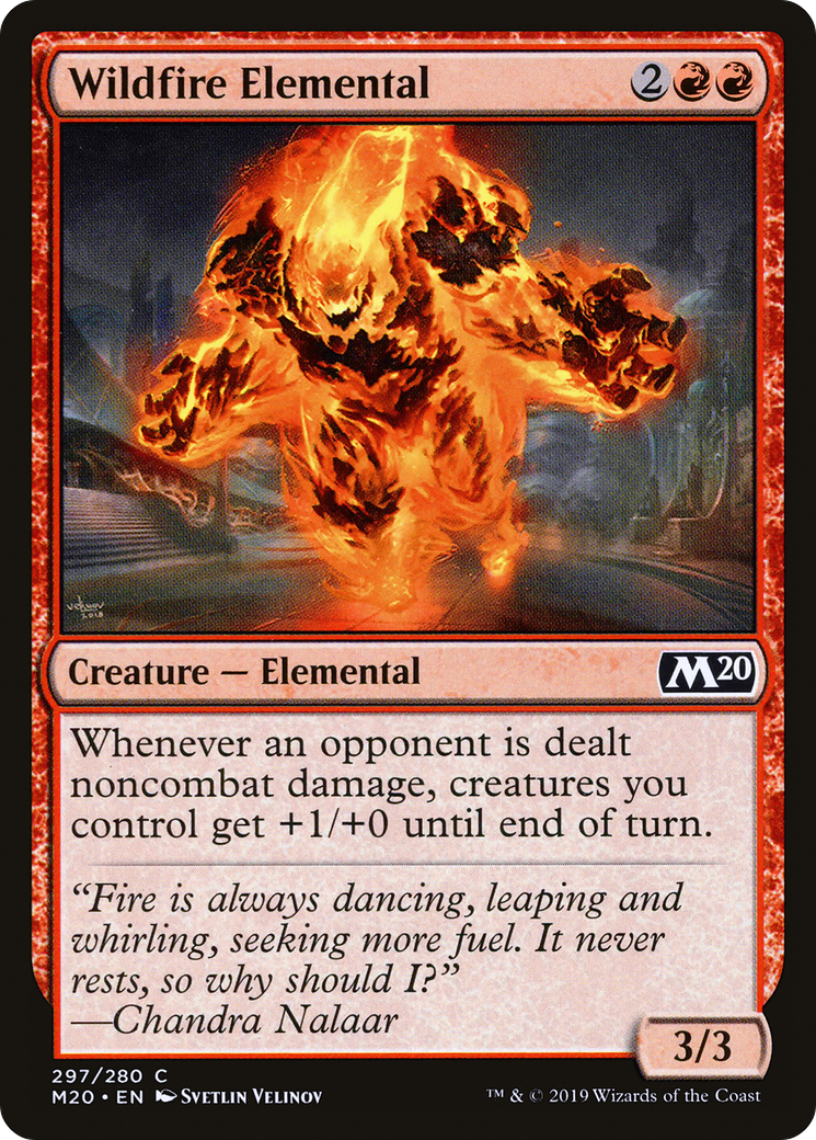 Wildfire Elemental [Core Set 2020] | Silver Goblin