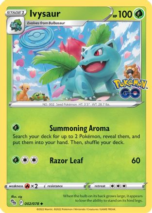 Ivysaur (002/078) [Pokémon GO] | Silver Goblin