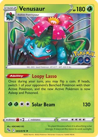 Venusaur (3) Holofoil - Pokemon GO