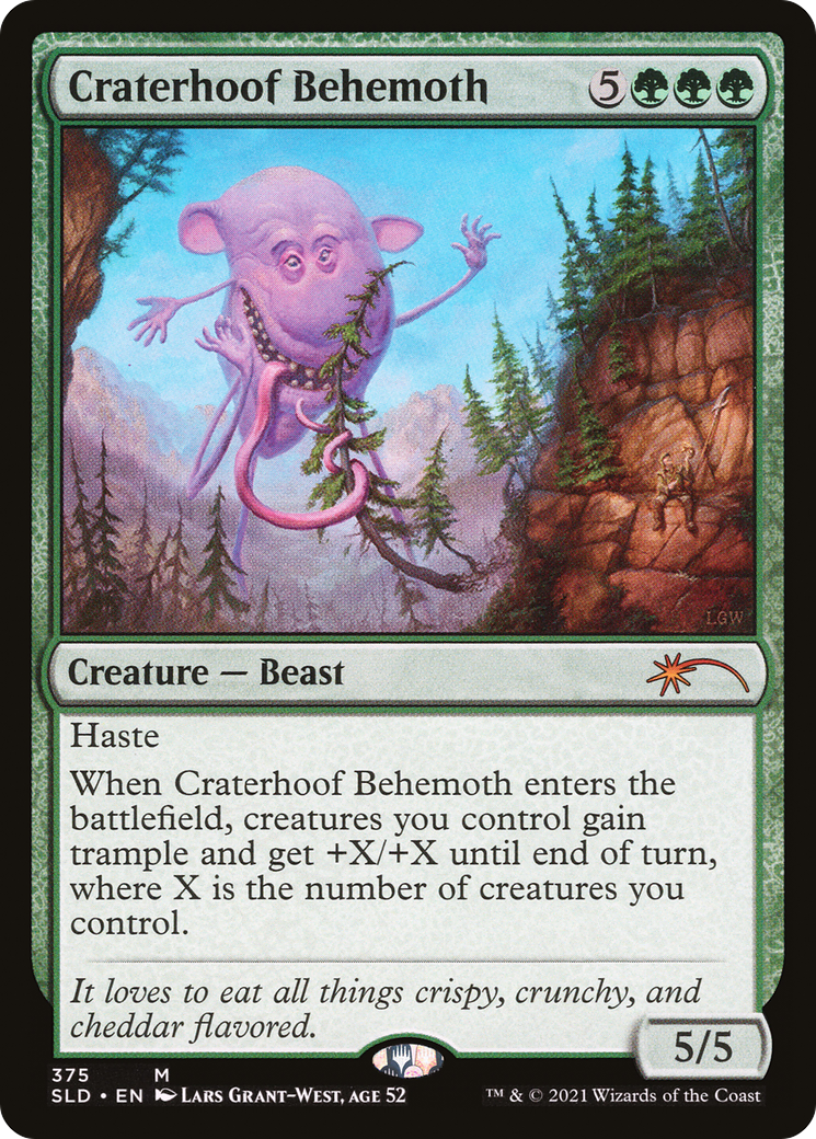 Craterhoof Behemoth (375) - Secret Lair Drop