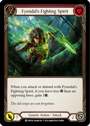 Fyendal's Fighting Spirit (Red) (UPR194) Rainbow Foil - Uprising