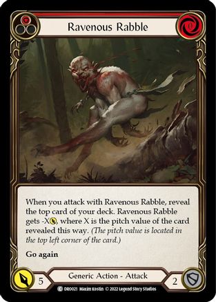 Ravenous Rabble  (DRO021) - Blitz Deck: Uprising - Dromai | Silver Goblin