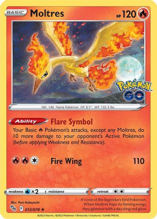 Moltres (12) Holofoil - Pokemon GO
