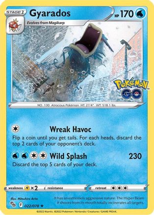 Gyarados (022/078) [Pokémon GO] | Silver Goblin