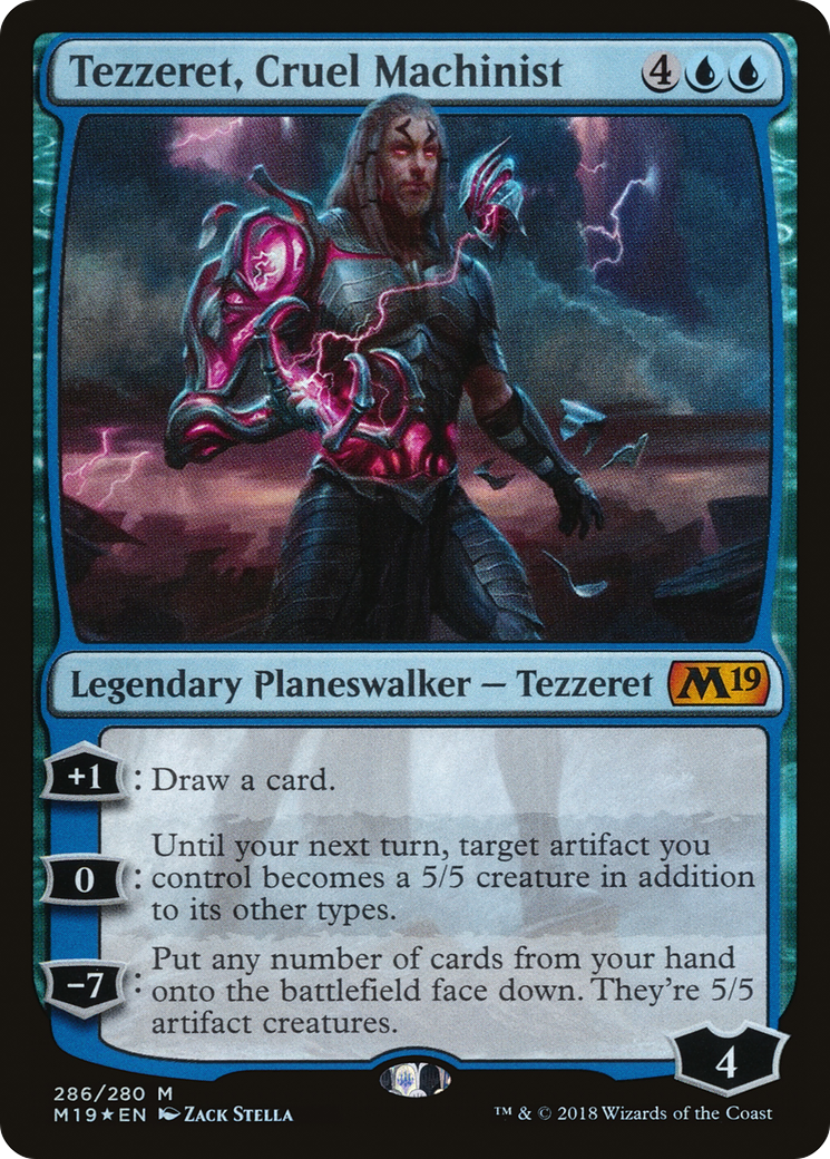 Tezzeret, Cruel Machinist [Core Set 2019] | Silver Goblin