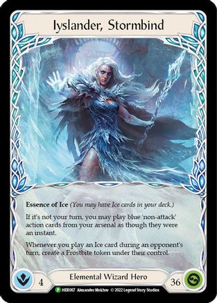 Iyslander, Stormbind - HER067 Rainbow Foil (HER067) - Flesh and Blood: Promo Cards | Silver Goblin