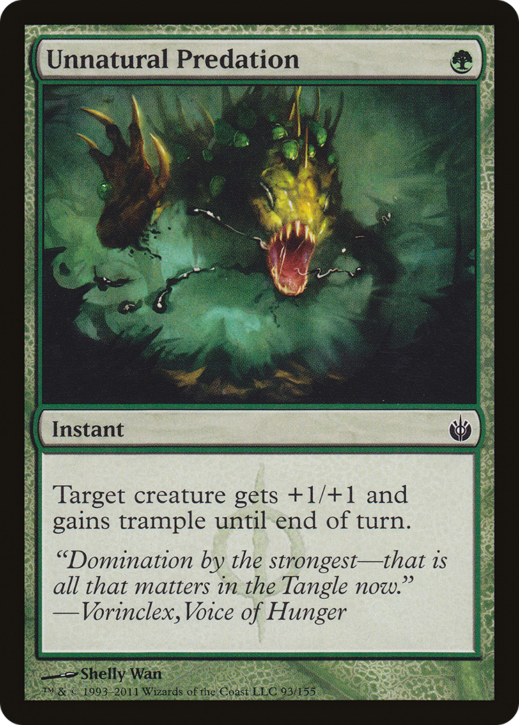 Unnatural Predation [Mirrodin Besieged] | Silver Goblin