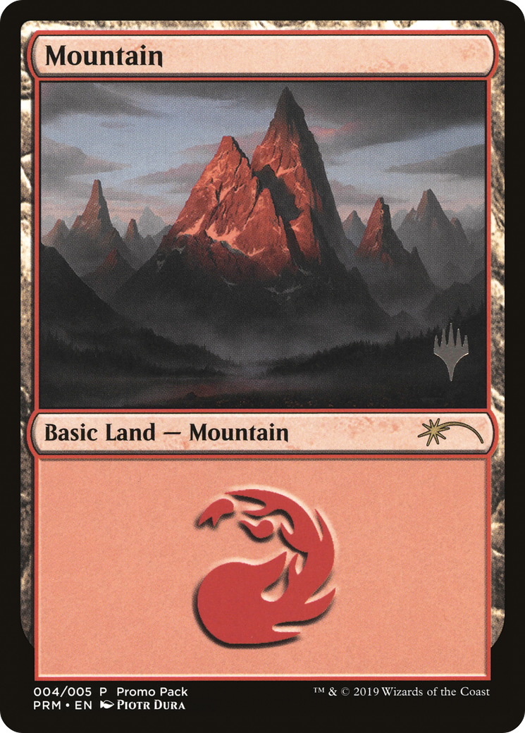 Mountain (4) [Core Set 2020 Promo Pack] | Silver Goblin