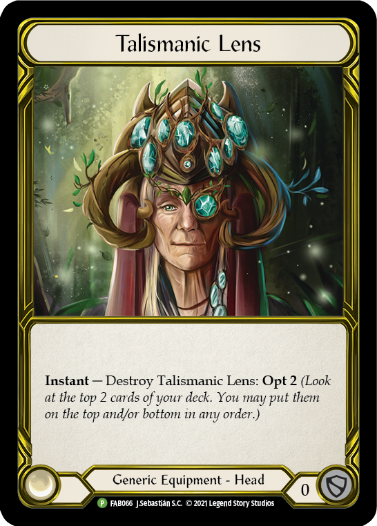 Talismanic Lens (Golden) [FAB066] (Promo)  Cold Foil | Silver Goblin