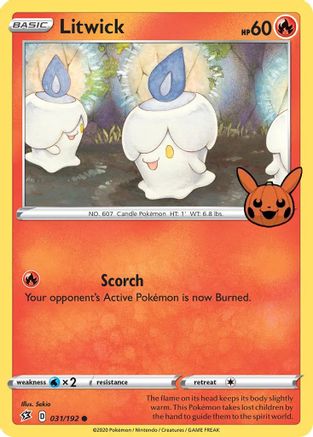 Litwick (031/192) [Trick or Trade] | Silver Goblin