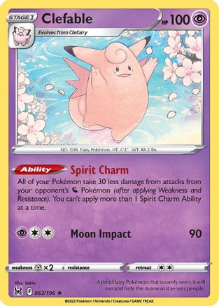 Clefable (63) - Lost Origin