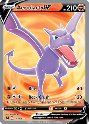 Aerodactyl V (Full Art) (179) Holofoil - SWSH11 Lost Origin