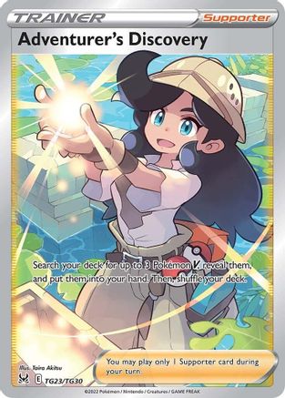 Adventurer's Discovery (TG23) Holofoil - SWSH11 Lost Origin Trainer Gallery