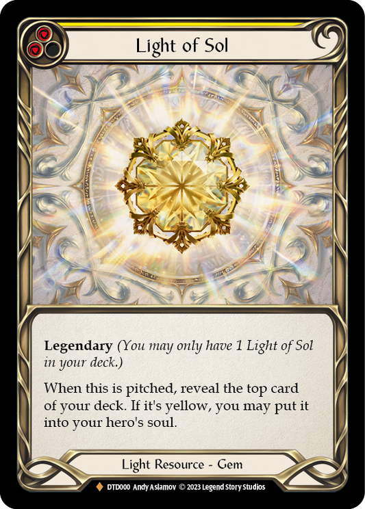 Light of Sol Cold Foil (DTD000) - Dusk till Dawn