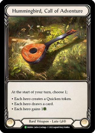 Hummingbird, Call of Adventure - FAB094 (FAB094) Cold Foil - Flesh and Blood: Promo Cards