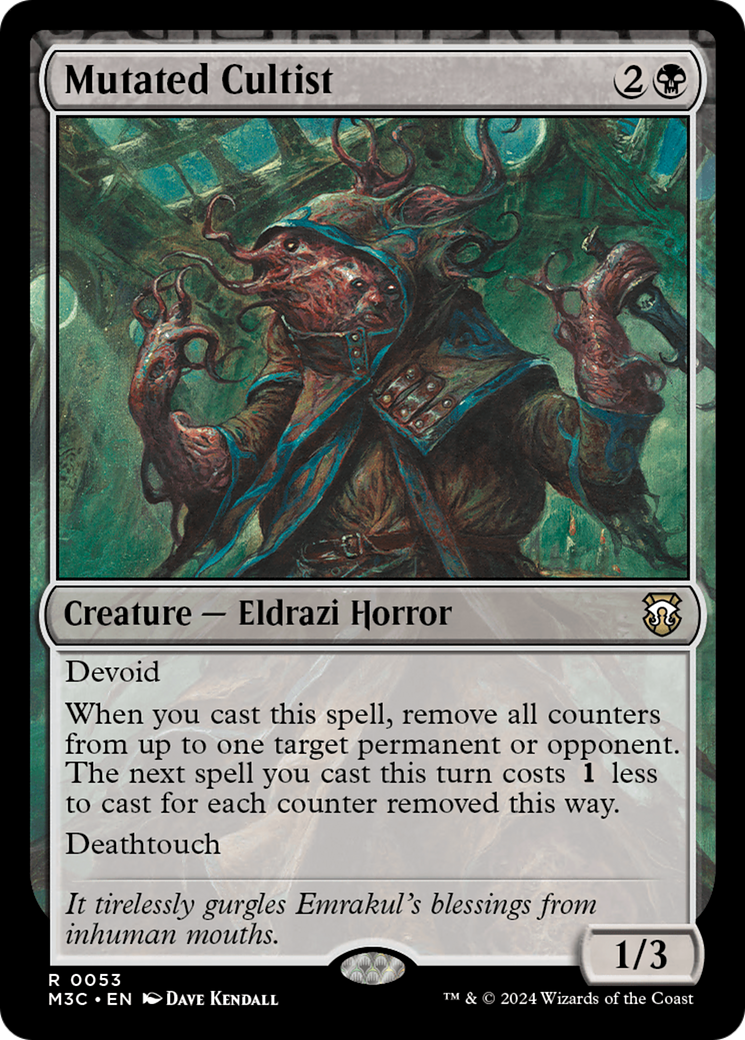 Mutated Cultist [Modern Horizons 3 Commander] | Silver Goblin