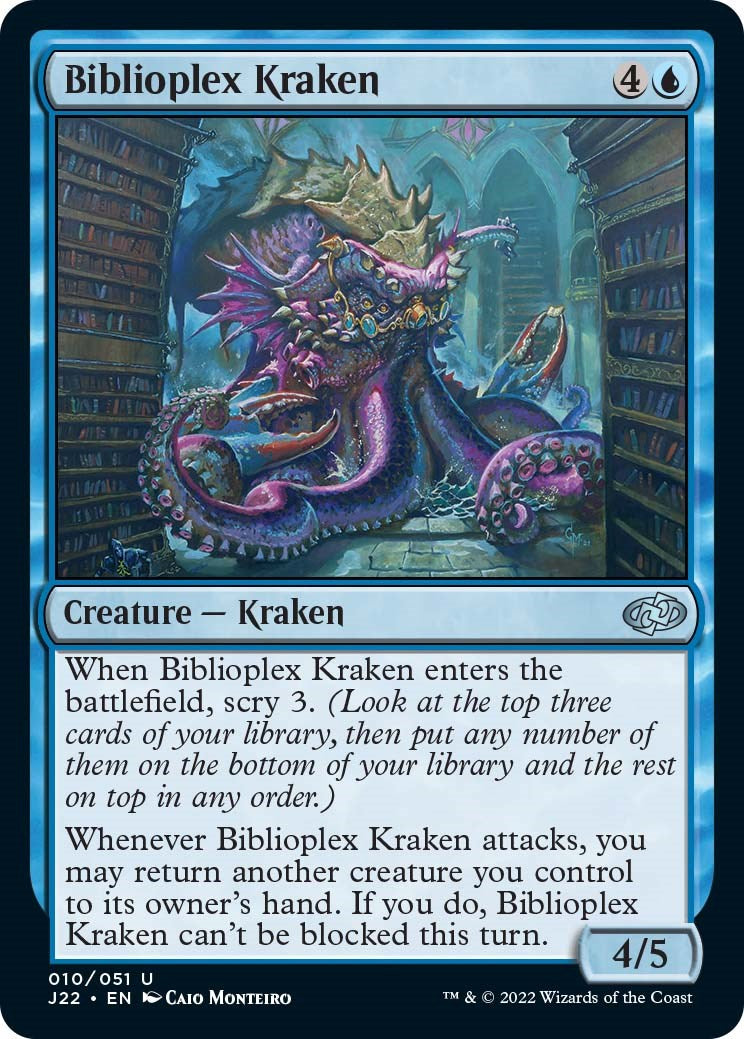 Biblioplex Kraken [Jumpstart 2022] | Silver Goblin