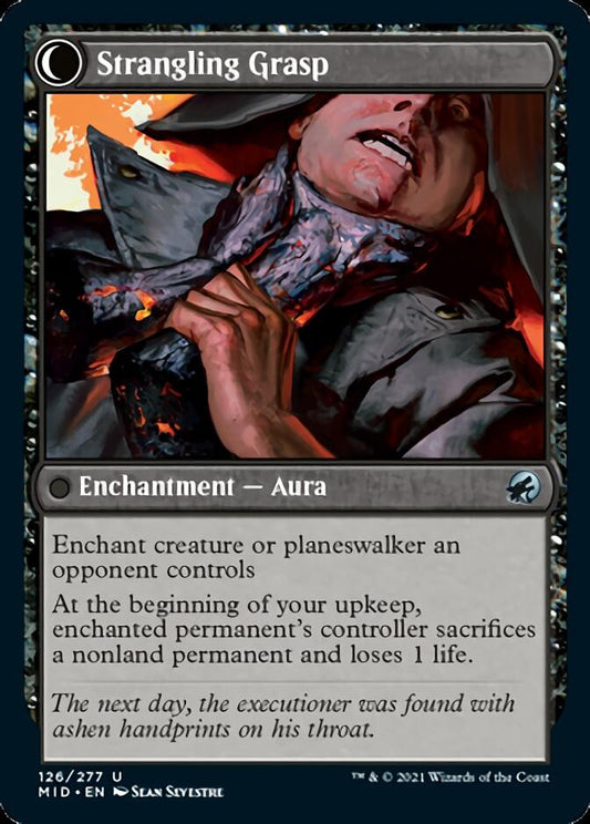 Vengeful Strangler // Strangling Grasp [Innistrad: Midnight Hunt] Foil