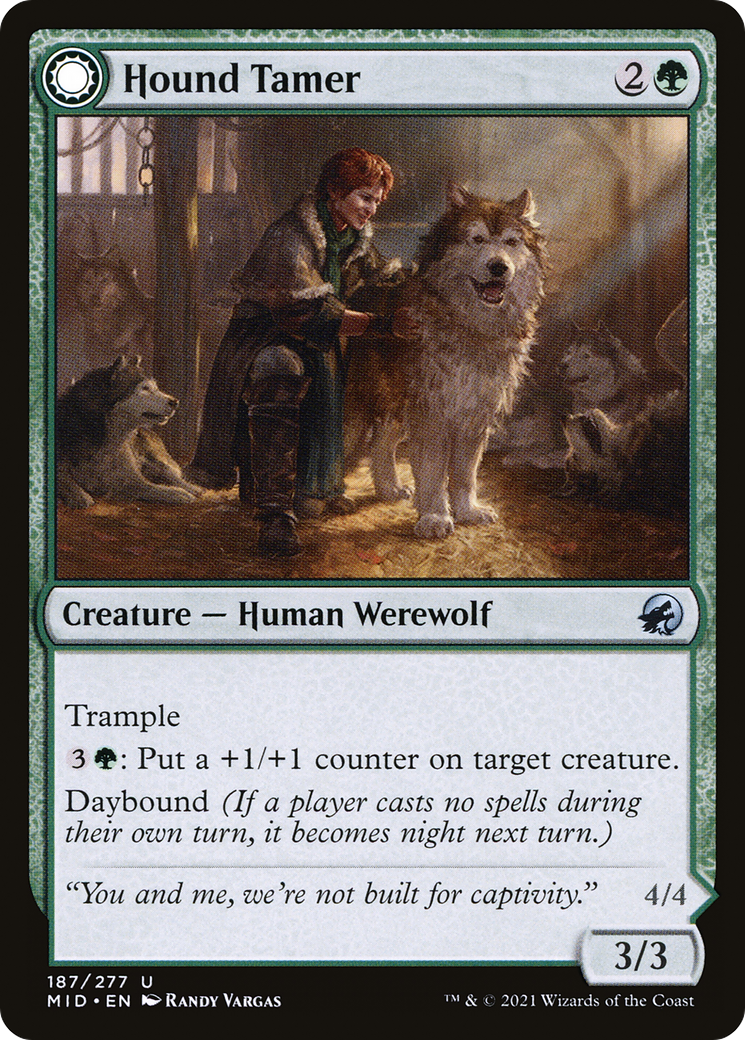 Hound Tamer // Untamed Pup [Innistrad: Midnight Hunt] | Silver Goblin