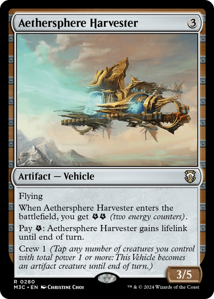 Aethersphere Harvester (Ripple Foil) [Modern Horizons 3 Commander] | Silver Goblin
