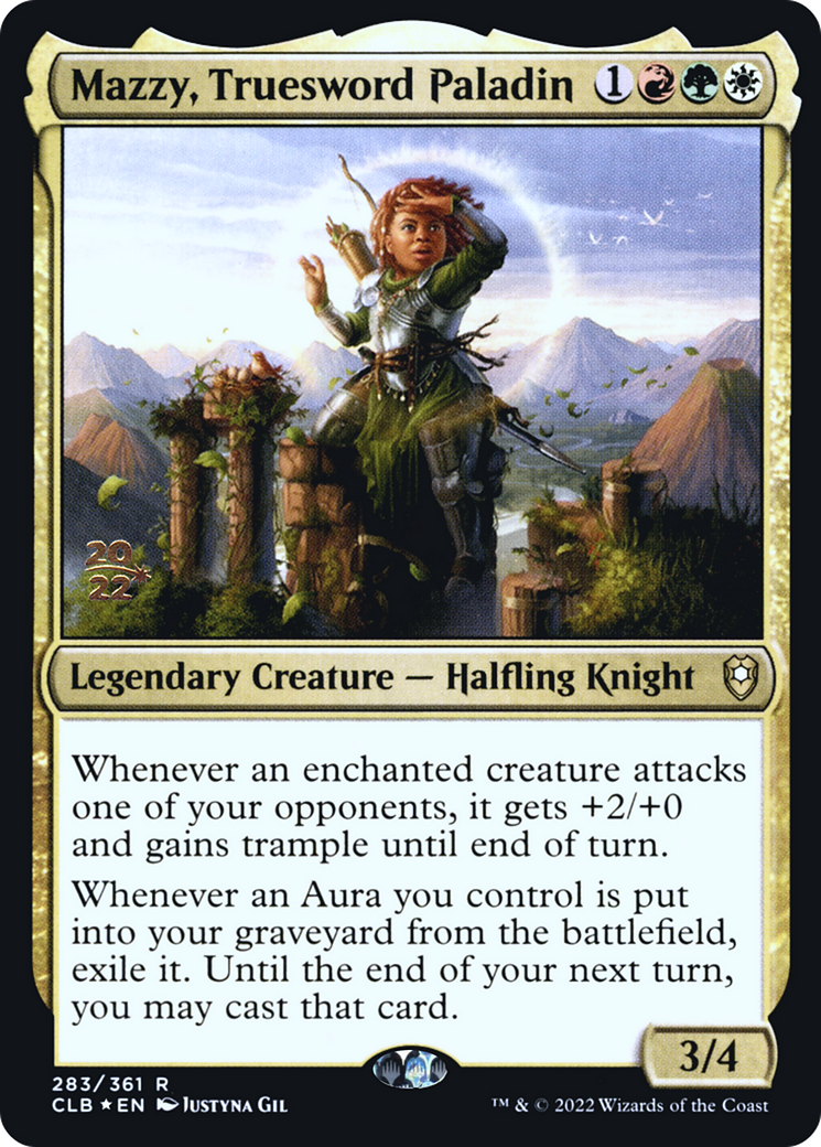 Mazzy, Truesword Paladin [Commander Legends: Battle for Baldur's Gate Prerelease Promos] | Silver Goblin