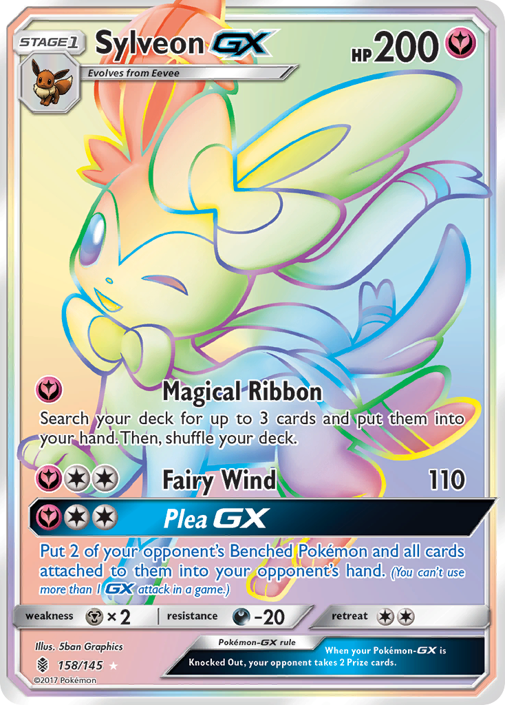 Sylveon GX (158/145) [Sun & Moon: Guardians Rising] | Silver Goblin