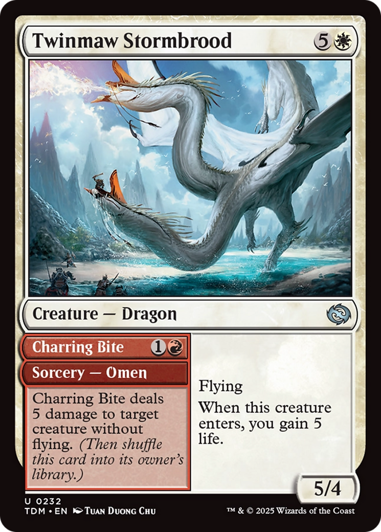 Twinmaw Stormbrood // Charring Bite (232) - Tarkir: Dragonstorm